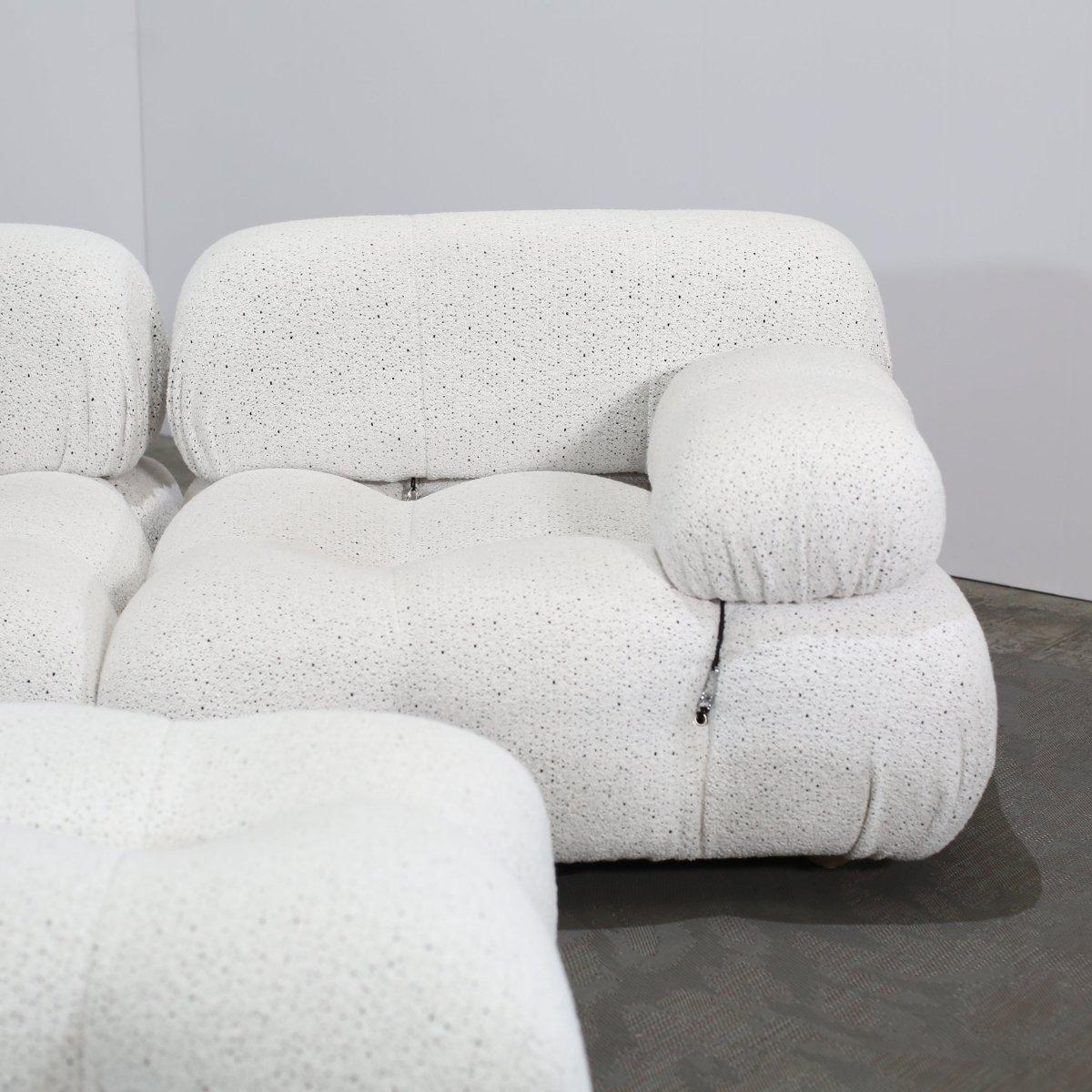 20th Century B&B Italia Camaleonda Modular Sofas and Matching Ottomans For Sale