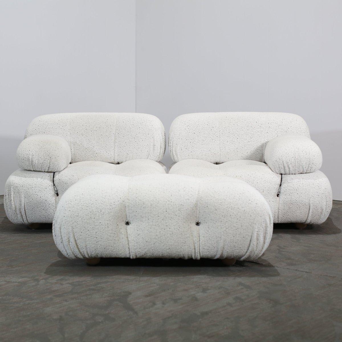 B&B Italia Camaleonda Modular Sofas and Matching Ottomans For Sale 1