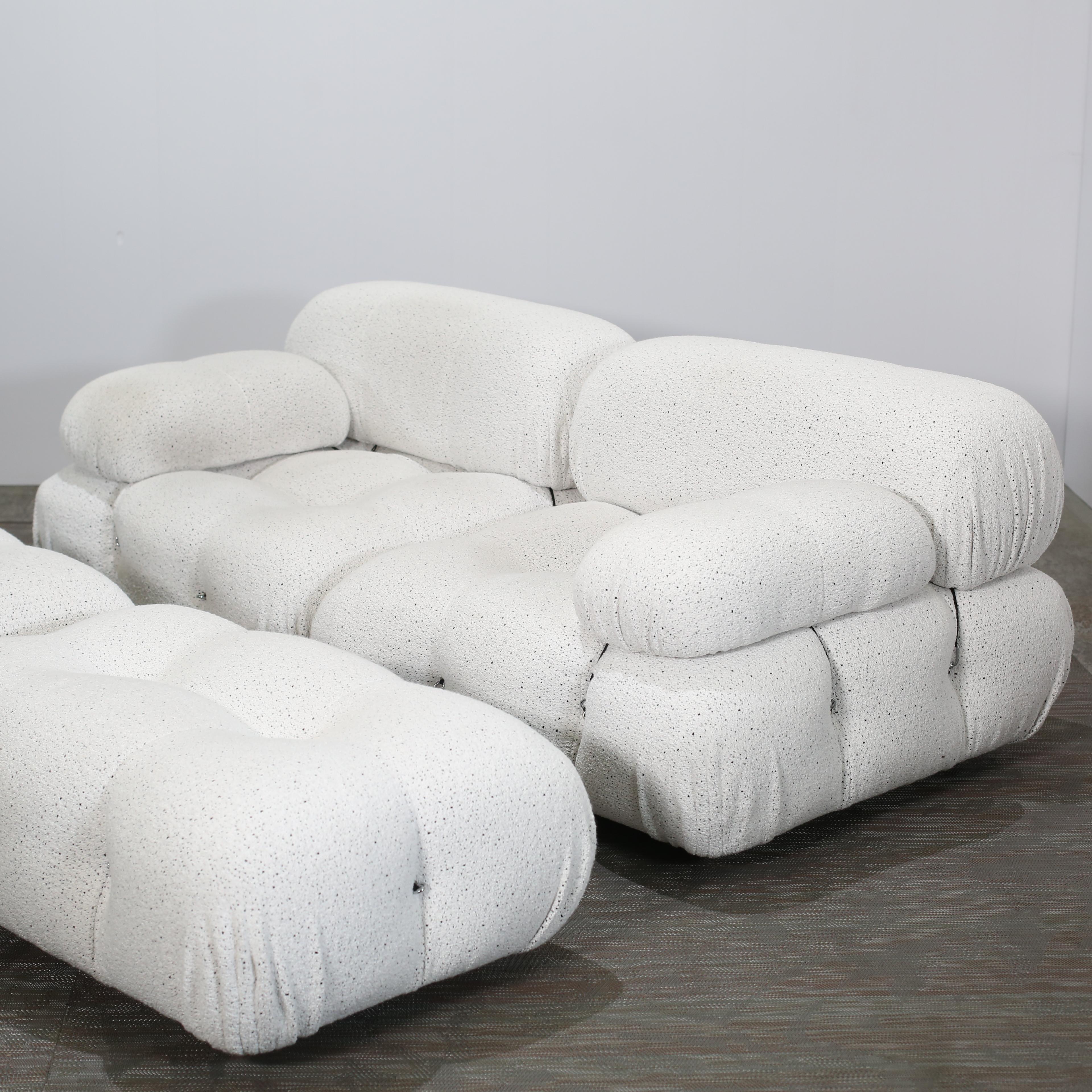 B&B Italia Camaleonda Modular Sofas and Matching Ottomans For Sale 2