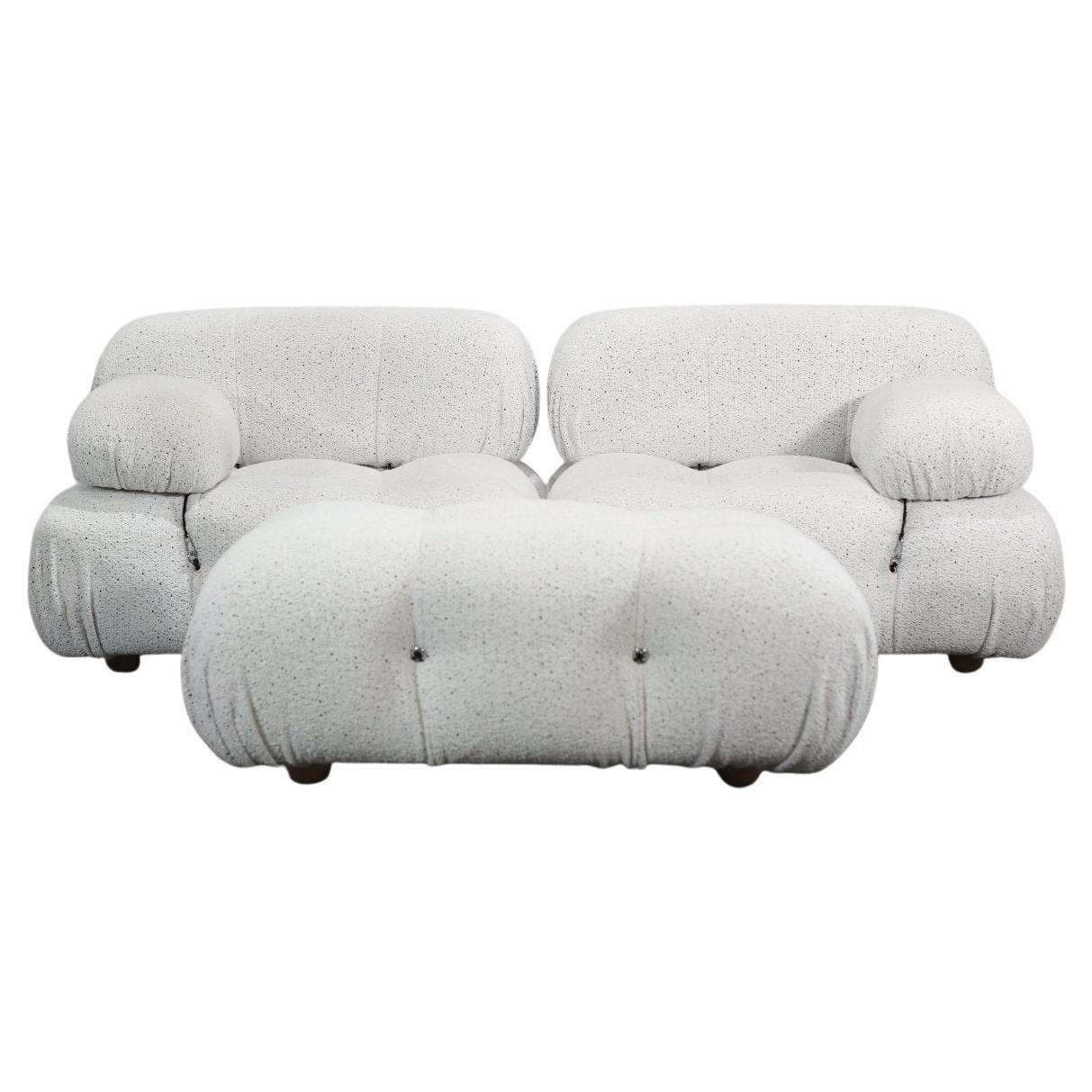 B&B Italia Camaleonda Modular Sofas and Matching Ottomans For Sale