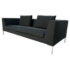 B&B Italia “Charles CH230” 3-Seat Sofa – In Black Linen