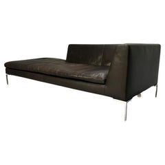 B&B Italia “Charles” Chaise Daybed Sofa – In Brown “Gamma” Leather