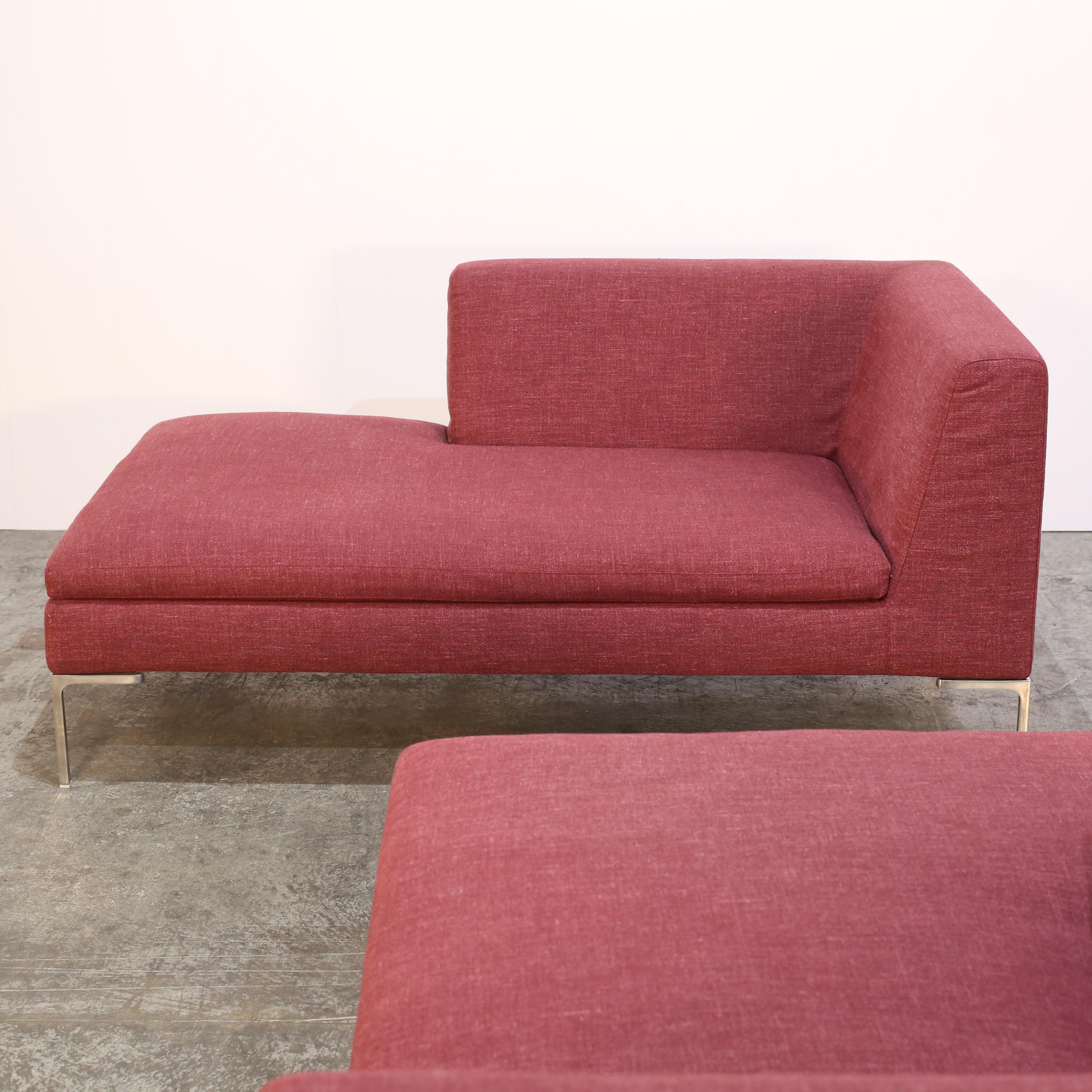 Moderne B&B Italia Charles Chaise Longue par Antonio Citterio en vente