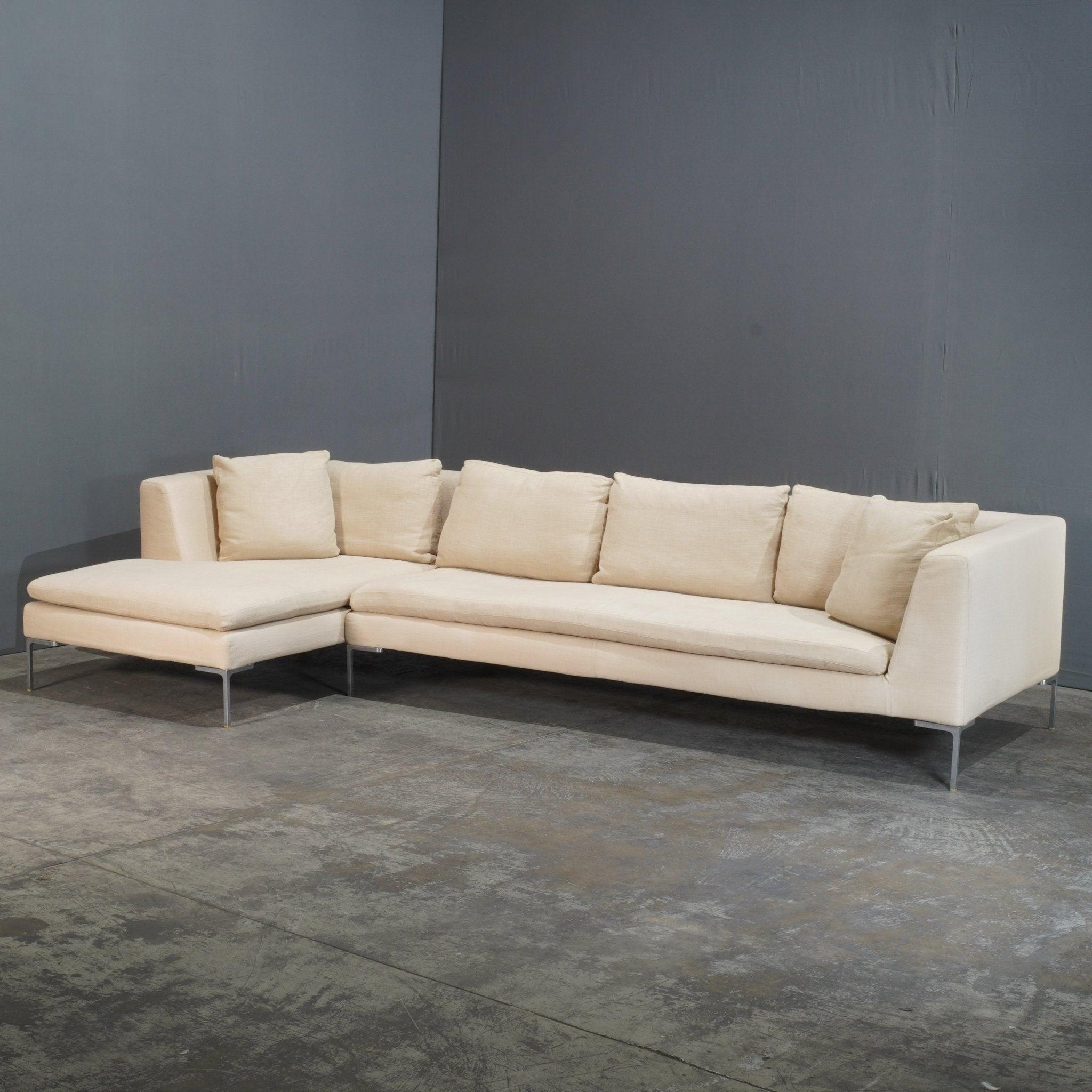 Modern B&B Italia Charles Corner Sofa by Antonio Citterio