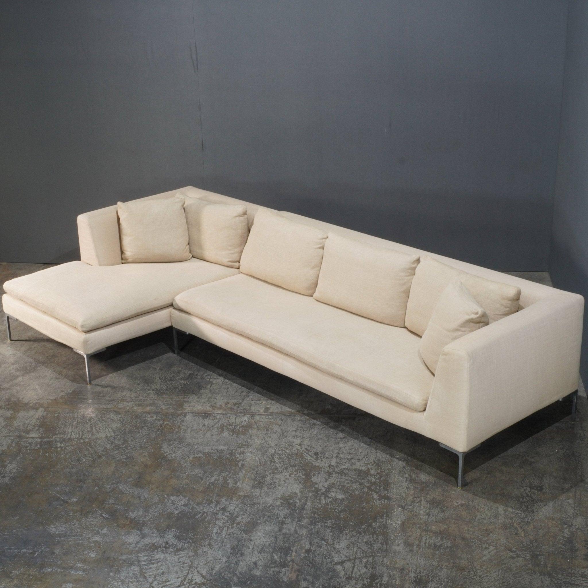 Italian B&B Italia Charles Corner Sofa by Antonio Citterio