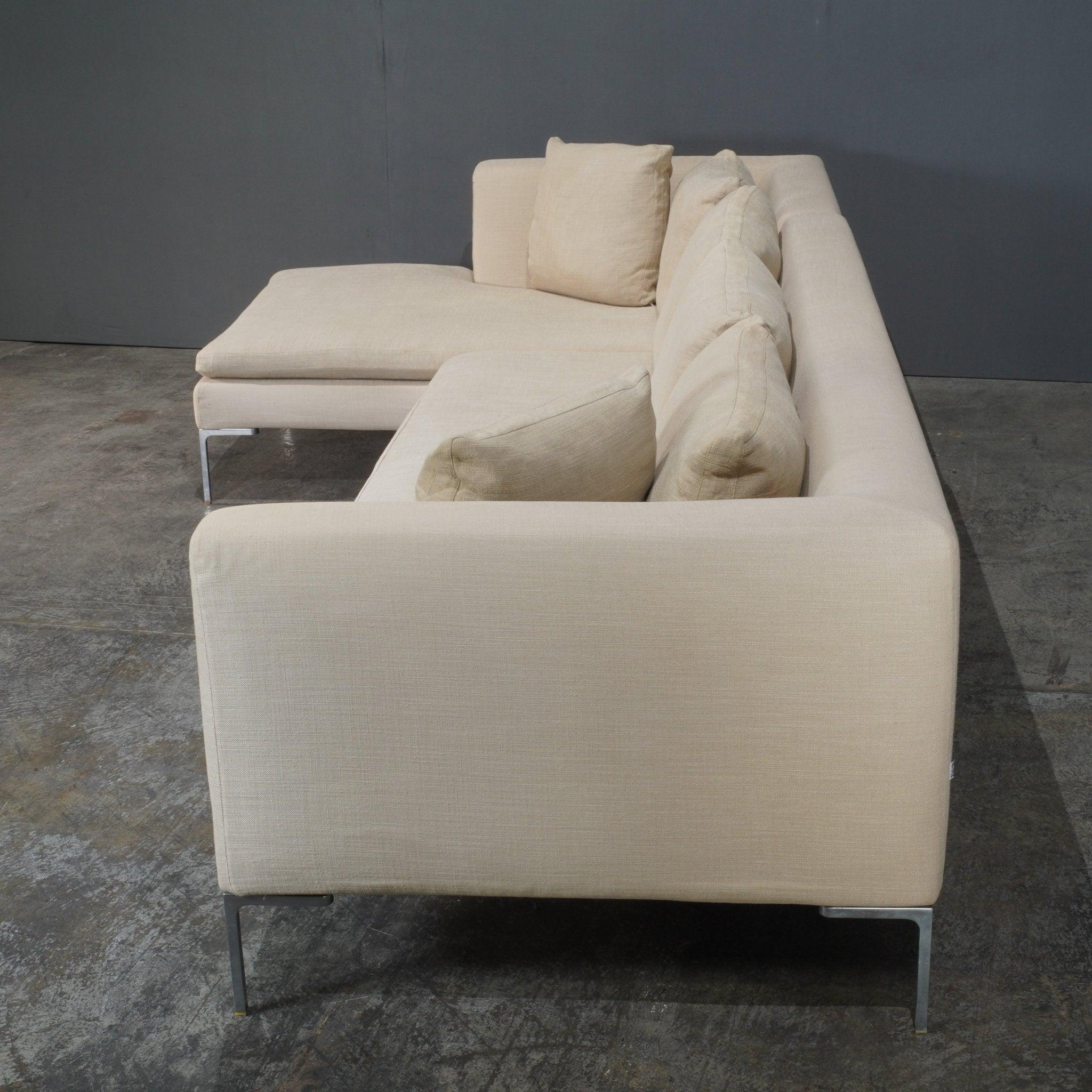 B&B Italia Charles Corner Sofa by Antonio Citterio In Good Condition In Basildon, London