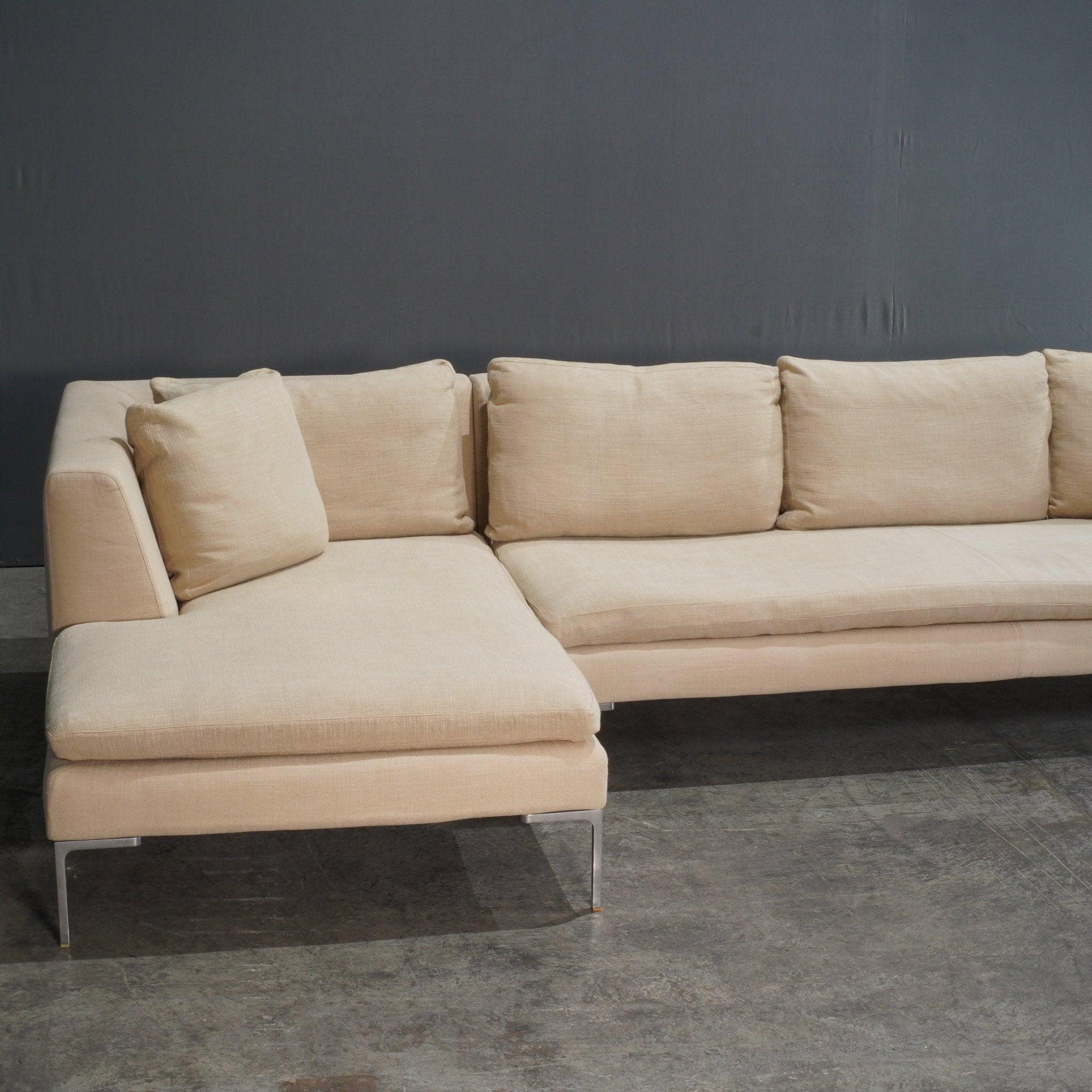 Contemporary B&B Italia Charles Corner Sofa by Antonio Citterio