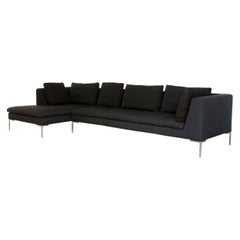 B&B Italia Charles Fabric Sofa Green Corner Sofa