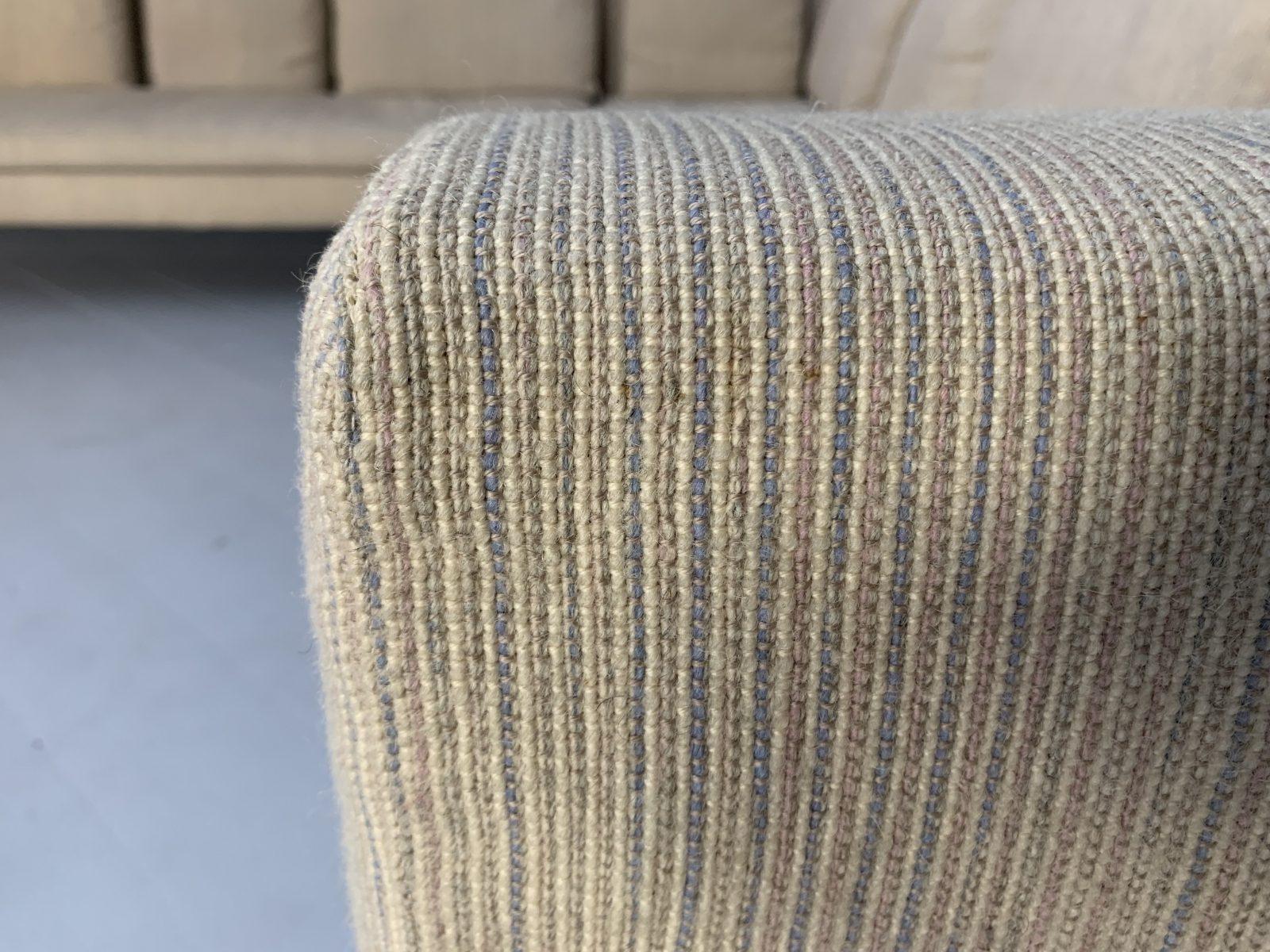 B&B Italia “Charles” L-Shape Sectional Sofa in Stripe Wool For Sale 5