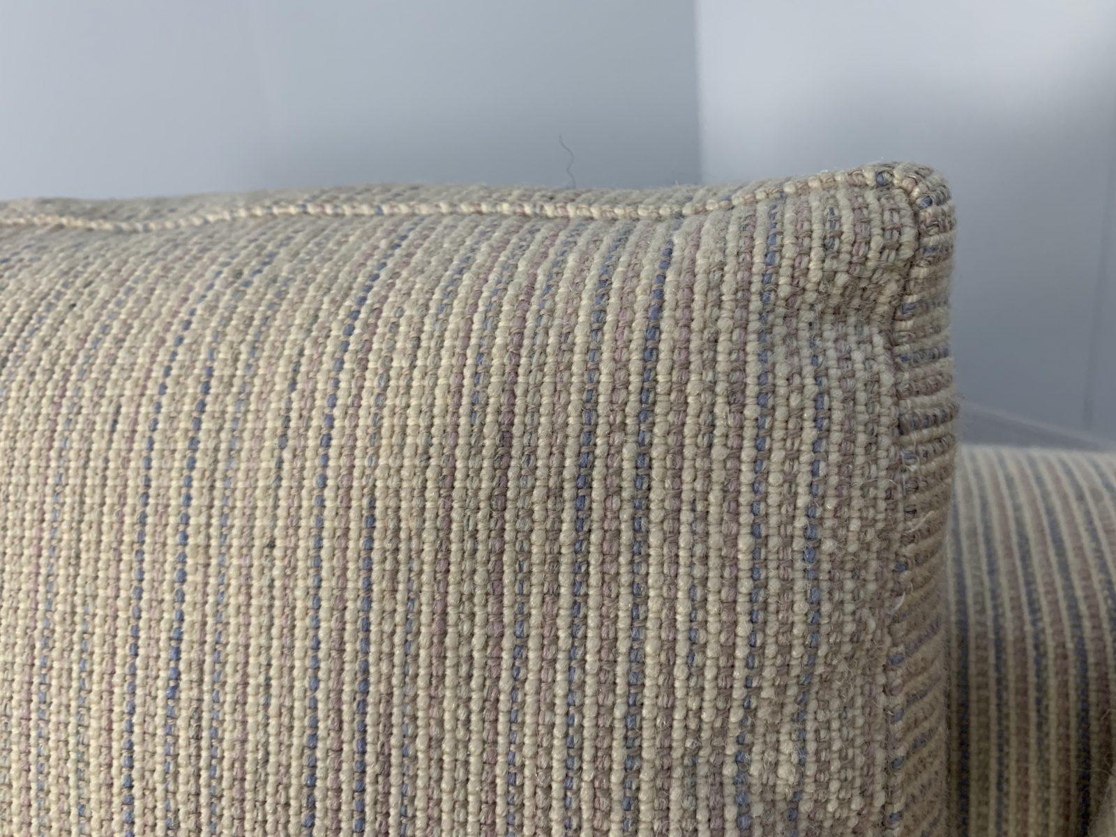 B&B Italia “Charles” L-Shape Sectional Sofa in Stripe Wool For Sale 6