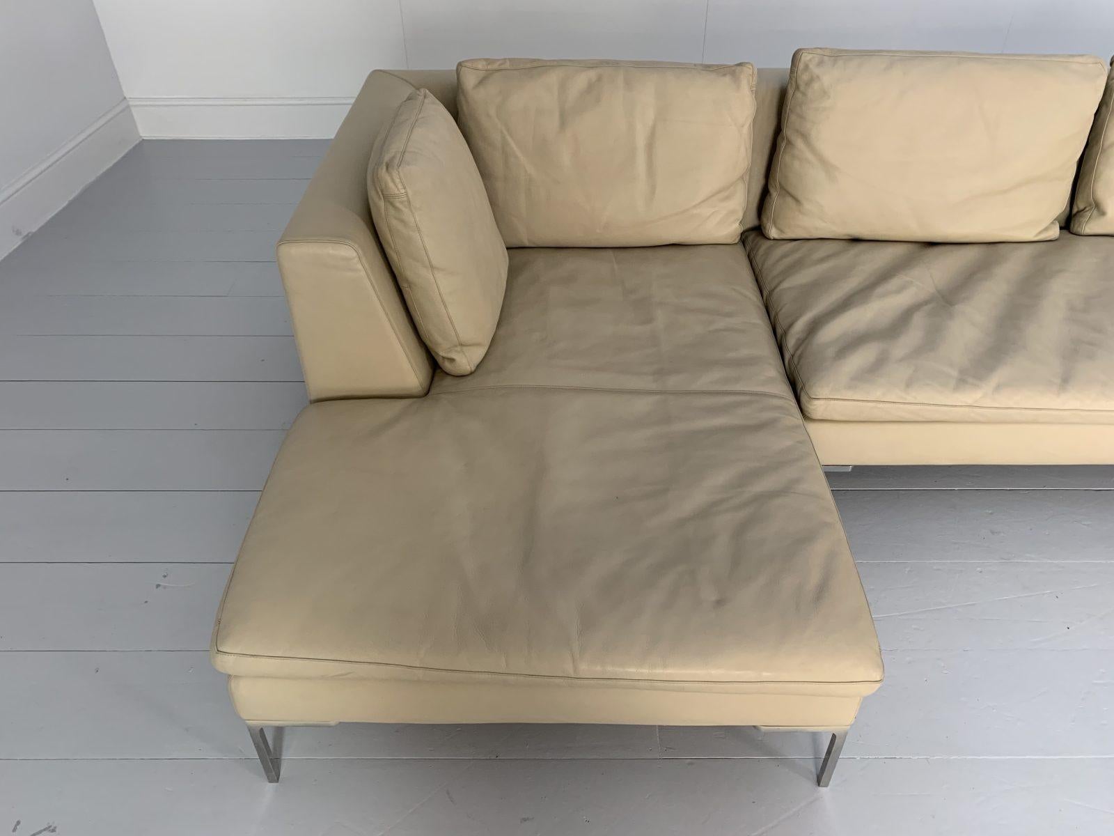 cream l shaped sofa