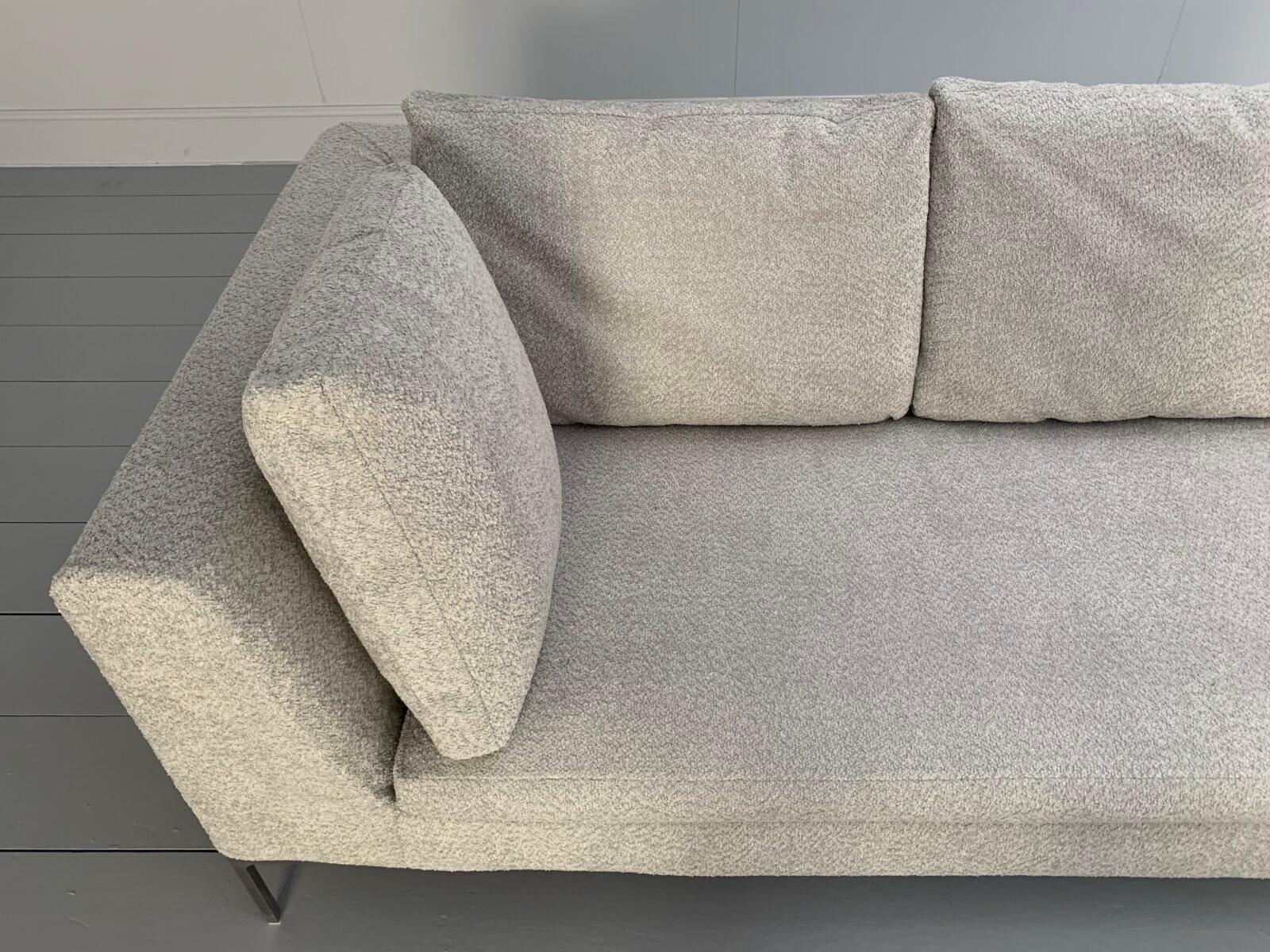 boucle l shape sofa