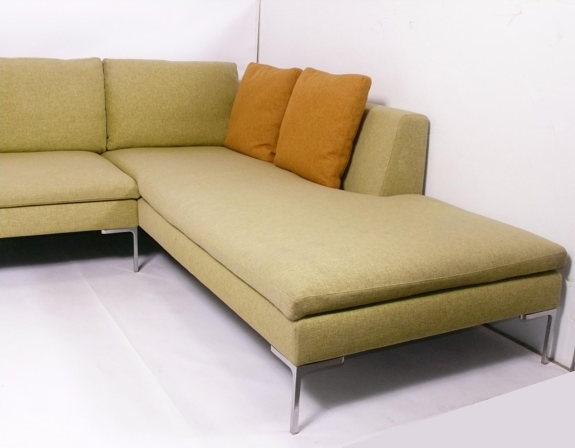 Mid-Century Modern B&B Italia Charles Sectional Sofa by Antonio Citterio