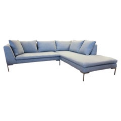 B&B Italia Charles Sectional Sofa by Antonio Citterio Nouvellement tapissé