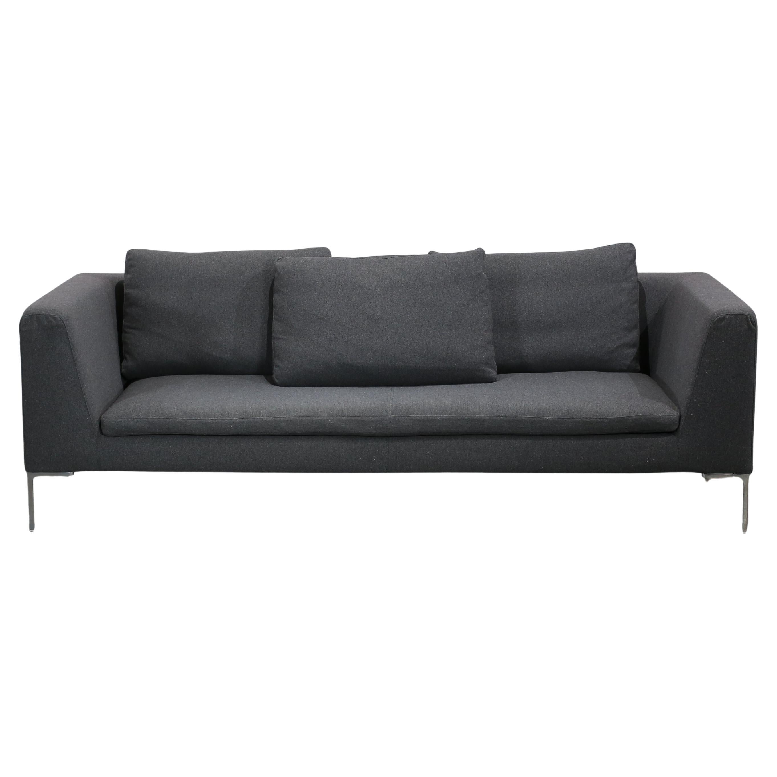 B&B Italia Charles Three Seater Sofa by Antonio Citterio