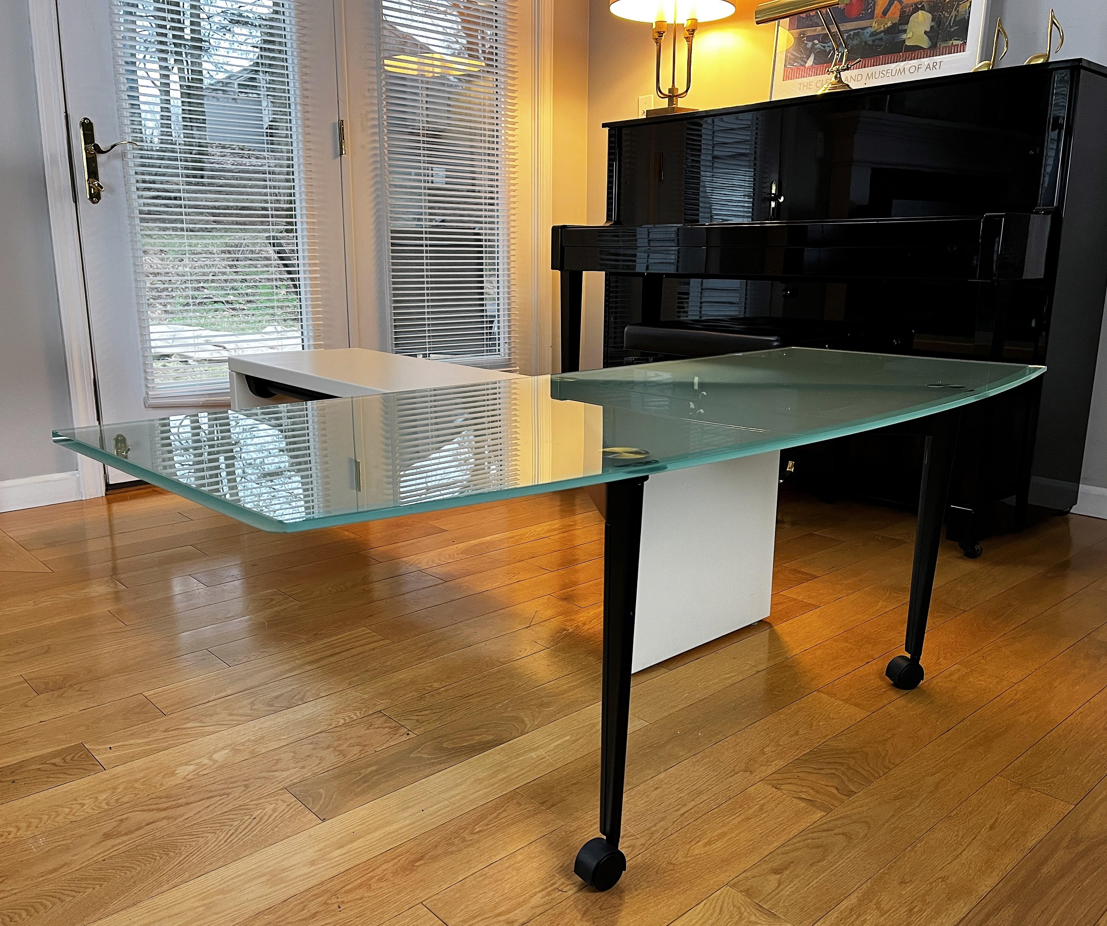 ikea glass office table