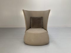 B&B Italia "Fat Sofa Fs91a" Armchair, in Brown Linen