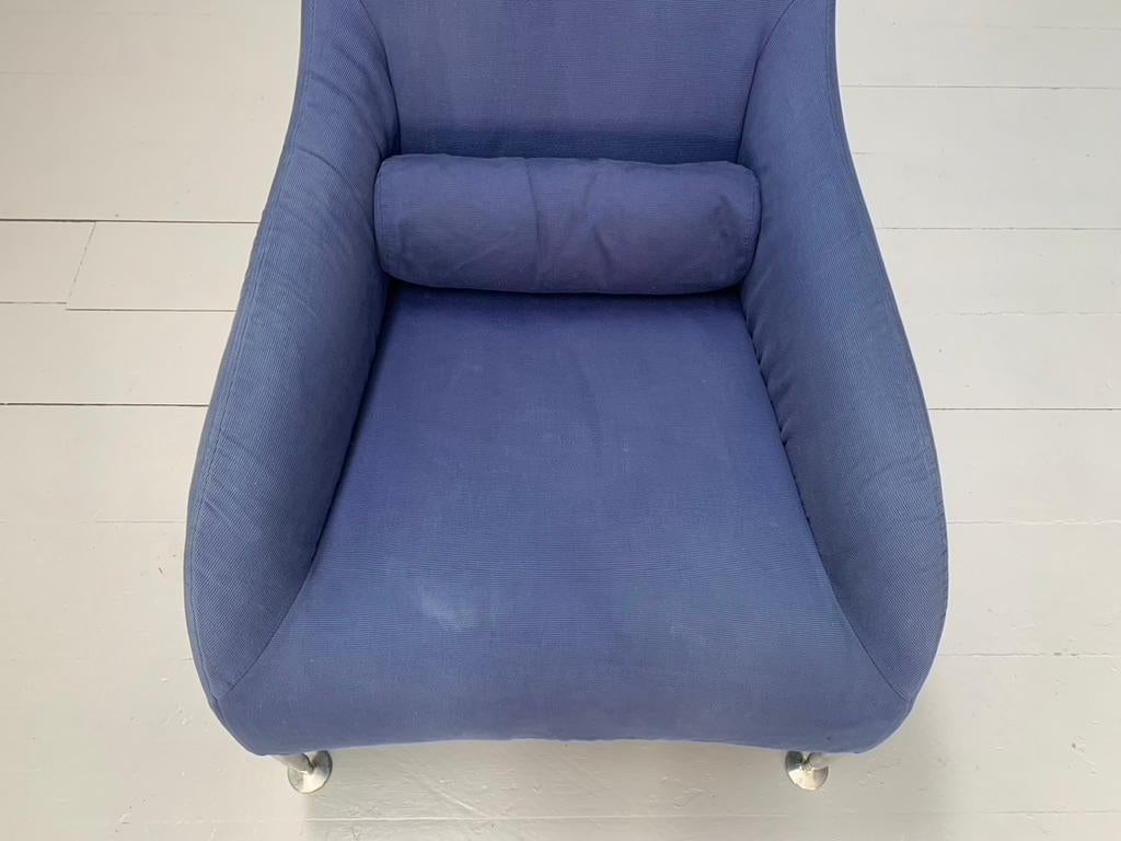 B&B Italia „Florence“ Sessel „Florence“ - In mittlerem Blau mit Stoff im Angebot 7