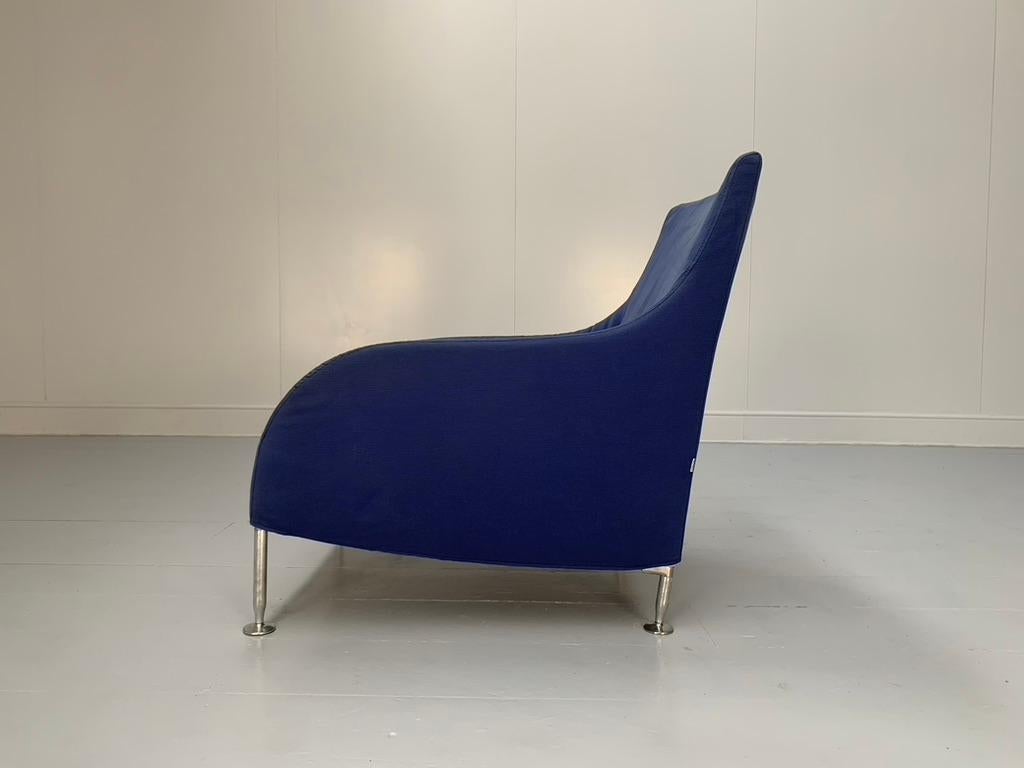 B&B Italia „Florence“ Sessel „Florence“ - In mittlerem Blau mit Stoff im Angebot 8