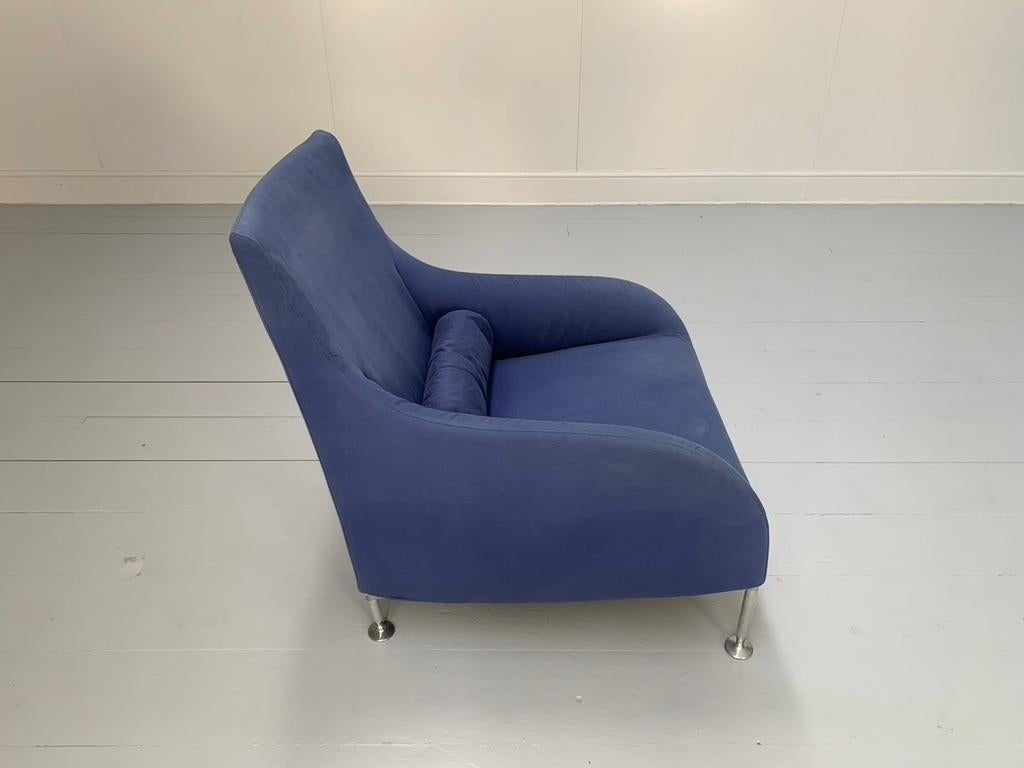 B&B Italia „Florence“ Sessel „Florence“ - In mittlerem Blau mit Stoff im Zustand „Gut“ im Angebot in Barrowford, GB