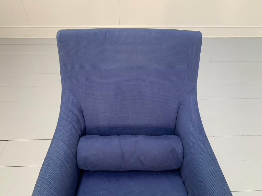 B&B Italia „Florence“ Sessel „Florence“ - In mittlerem Blau mit Stoff im Angebot 1