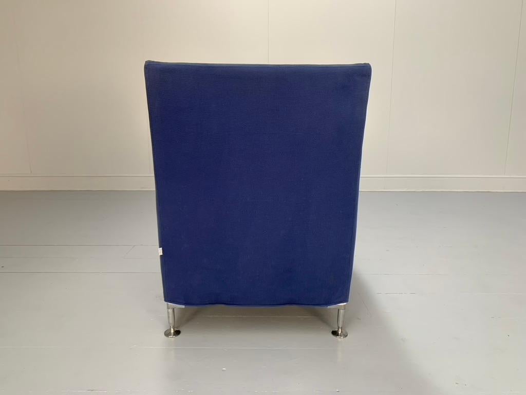 B&B Italia „Florence“ Sessel „Florence“ - In mittlerem Blau mit Stoff im Angebot 2