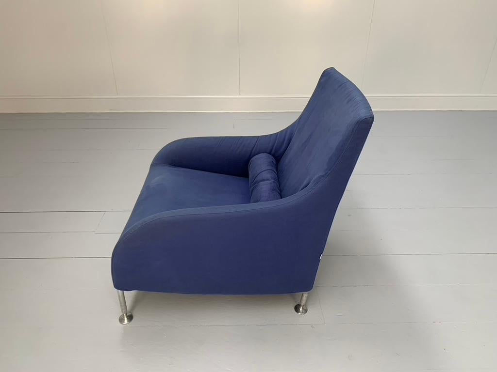 B&B Italia „Florence“ Sessel „Florence“ - In mittlerem Blau mit Stoff im Angebot 5