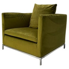 B&B Italia "George" Armchair - En velours vert
