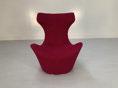 B&B Italia “Grande Papilio” Armchair,  in Bordeaux Red “Ego” Wool
