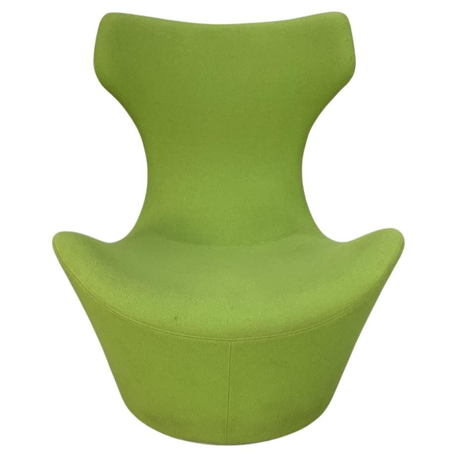B&B Italia “Grande Papilio” Armchair – in Green “Ego” Wool For Sale