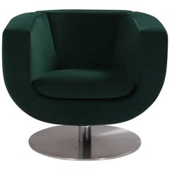 B&B Italia Green Tulip Armchair by Jeffrey Bernett