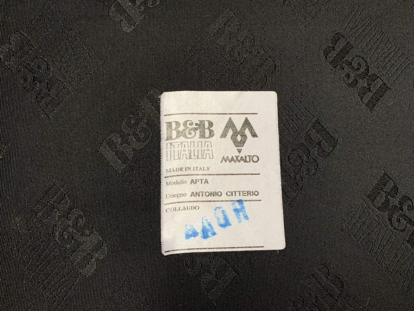 B&B Italia Imprimateur Apta 4-Sitz-Sofa aus dunkelgrauem Gamma-Leder im Angebot 9