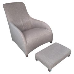 B&B Italia Kalos Lounge Chair and Ottoman by Antonio Citterio
