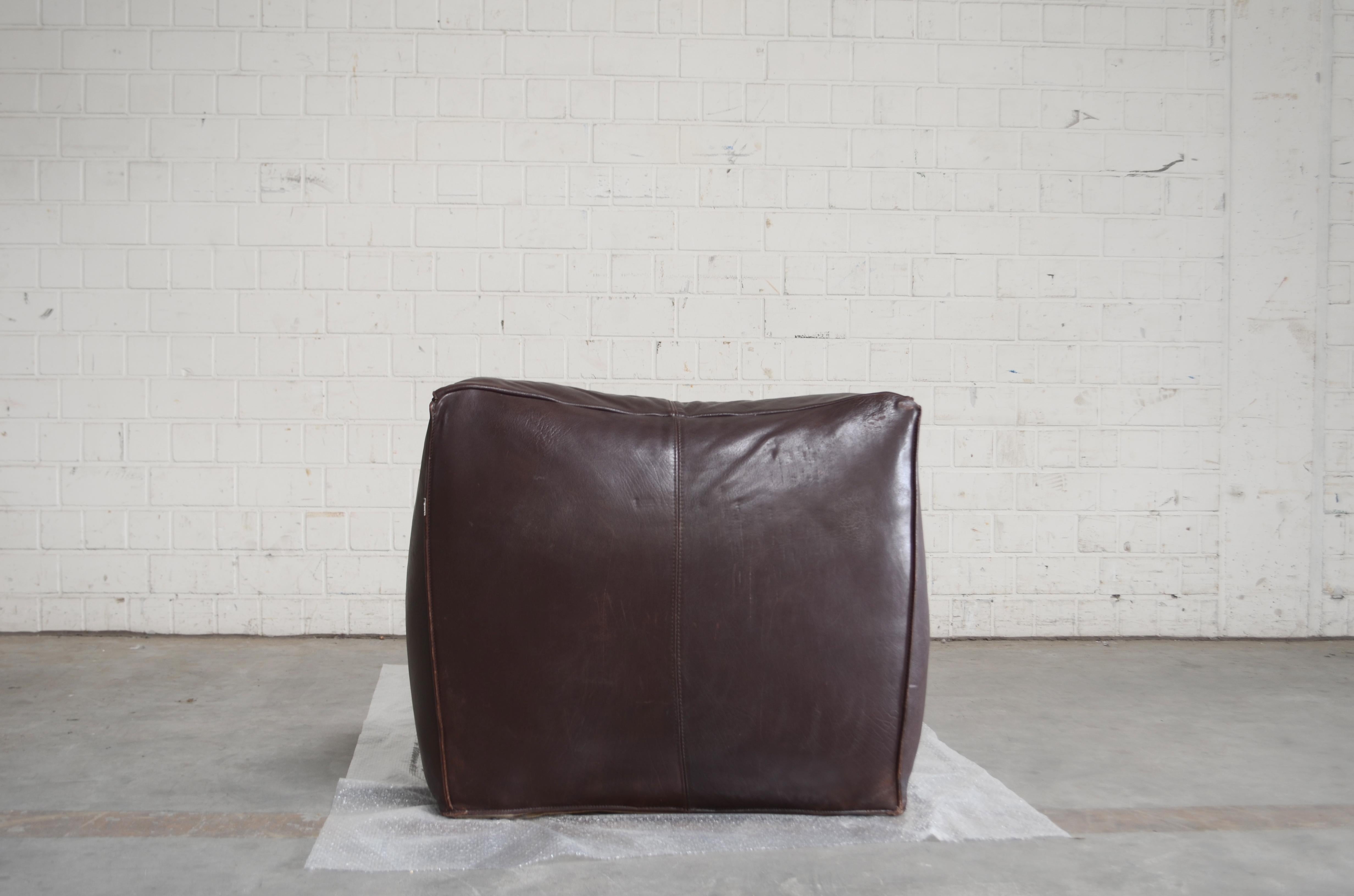 Leather B&B Italia Le Bambole Chaise Lounge by Mario Bellini