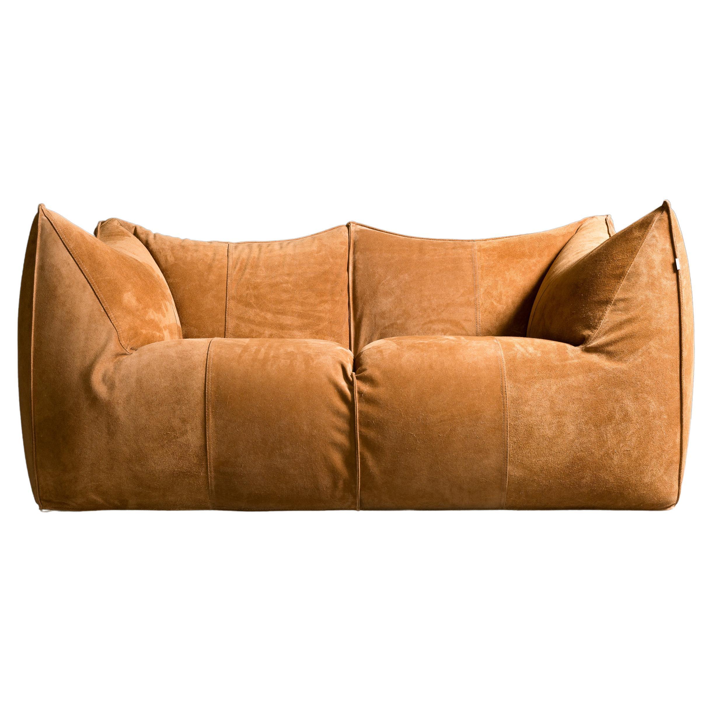 B&B Italia Le Bambole sofa in Suede Leather