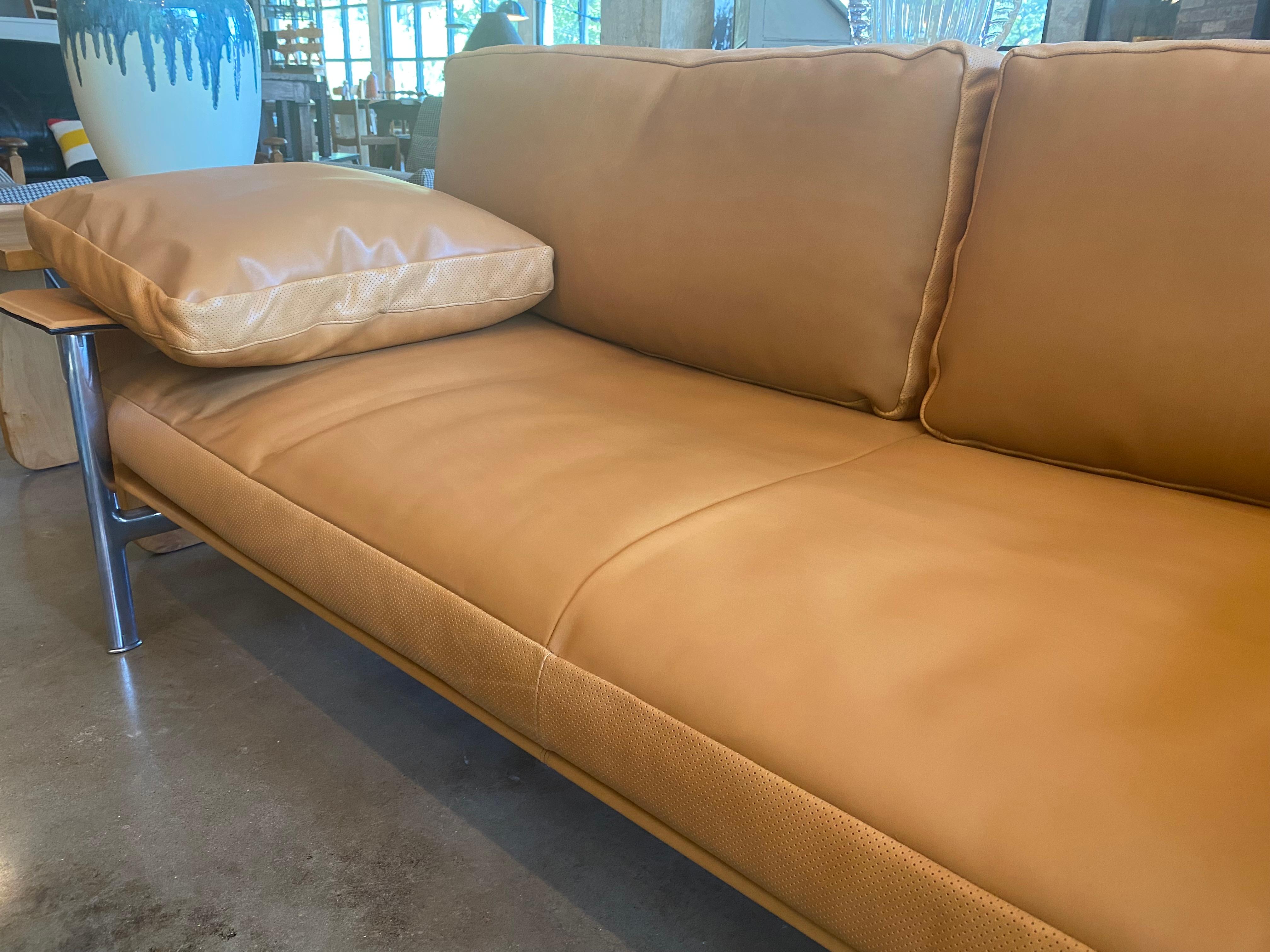 B&B Italia Leather Diesis Sofa, Italy 4