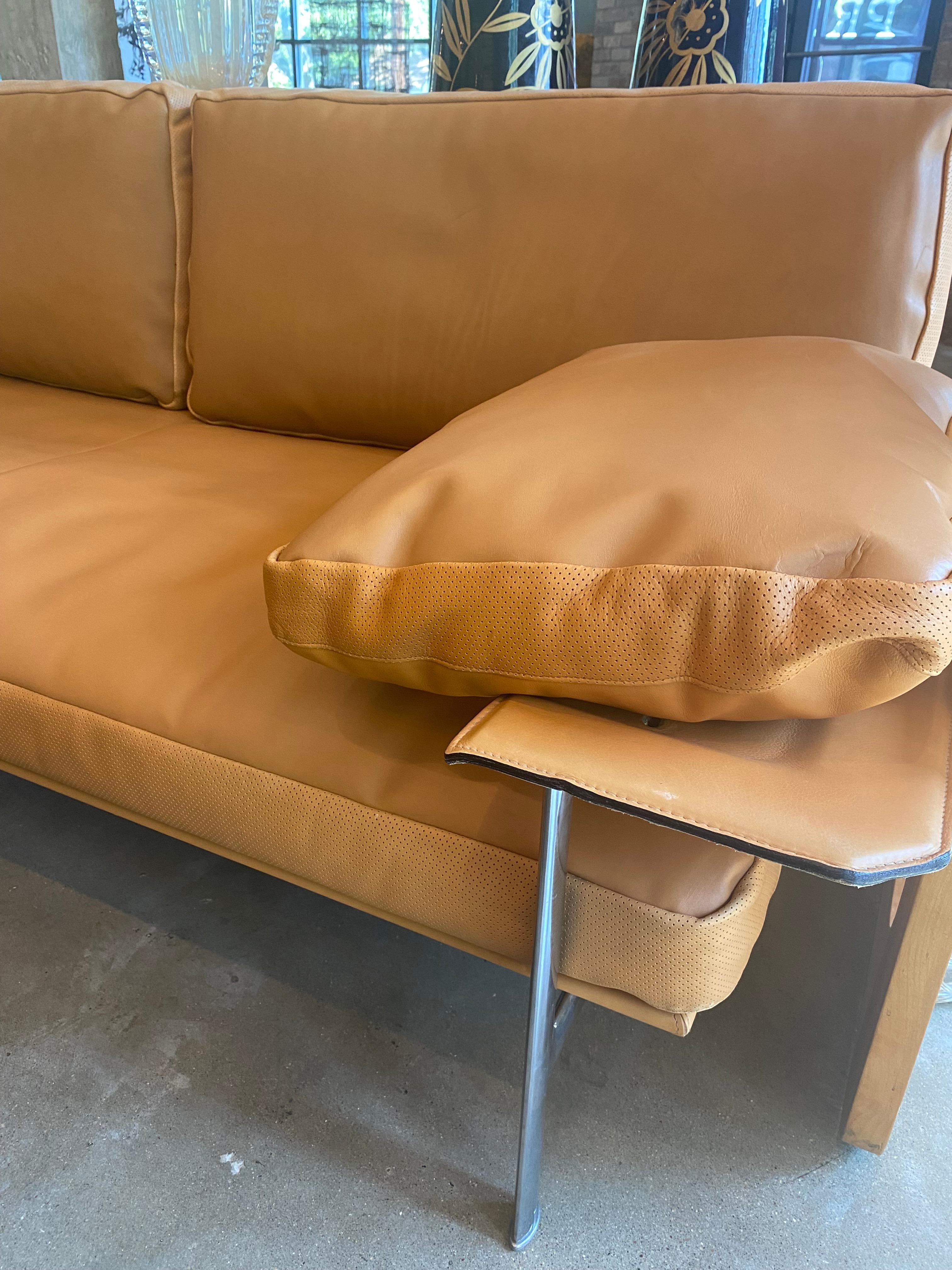 B&B Italia Leather Diesis Sofa, Italy 5