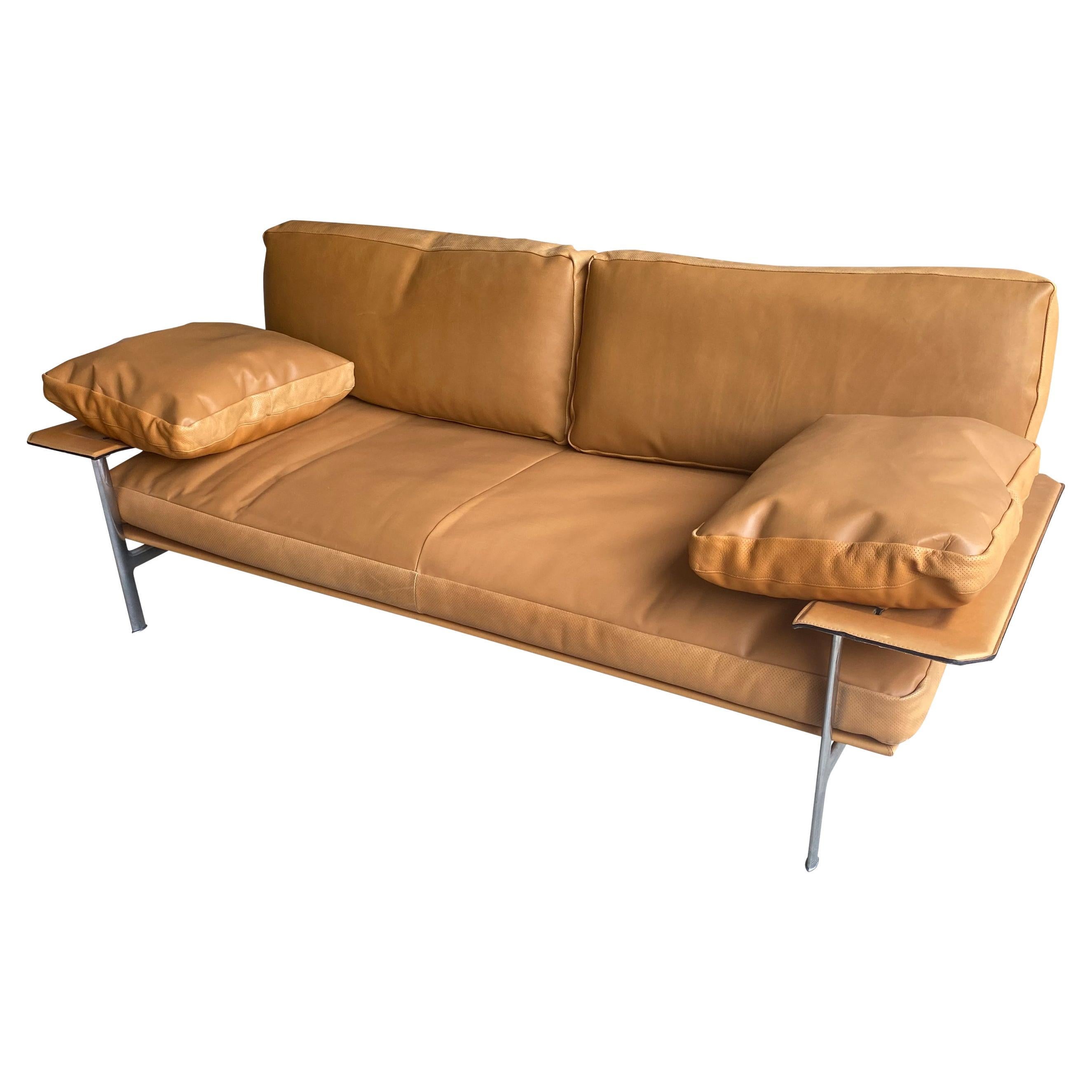 B&B Italia Leather Diesis Sofa, Italy For Sale