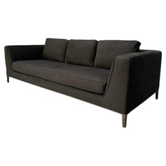 B&B Italia "Lucrezia Soft" 3-Seat Sofa - In Black Linen