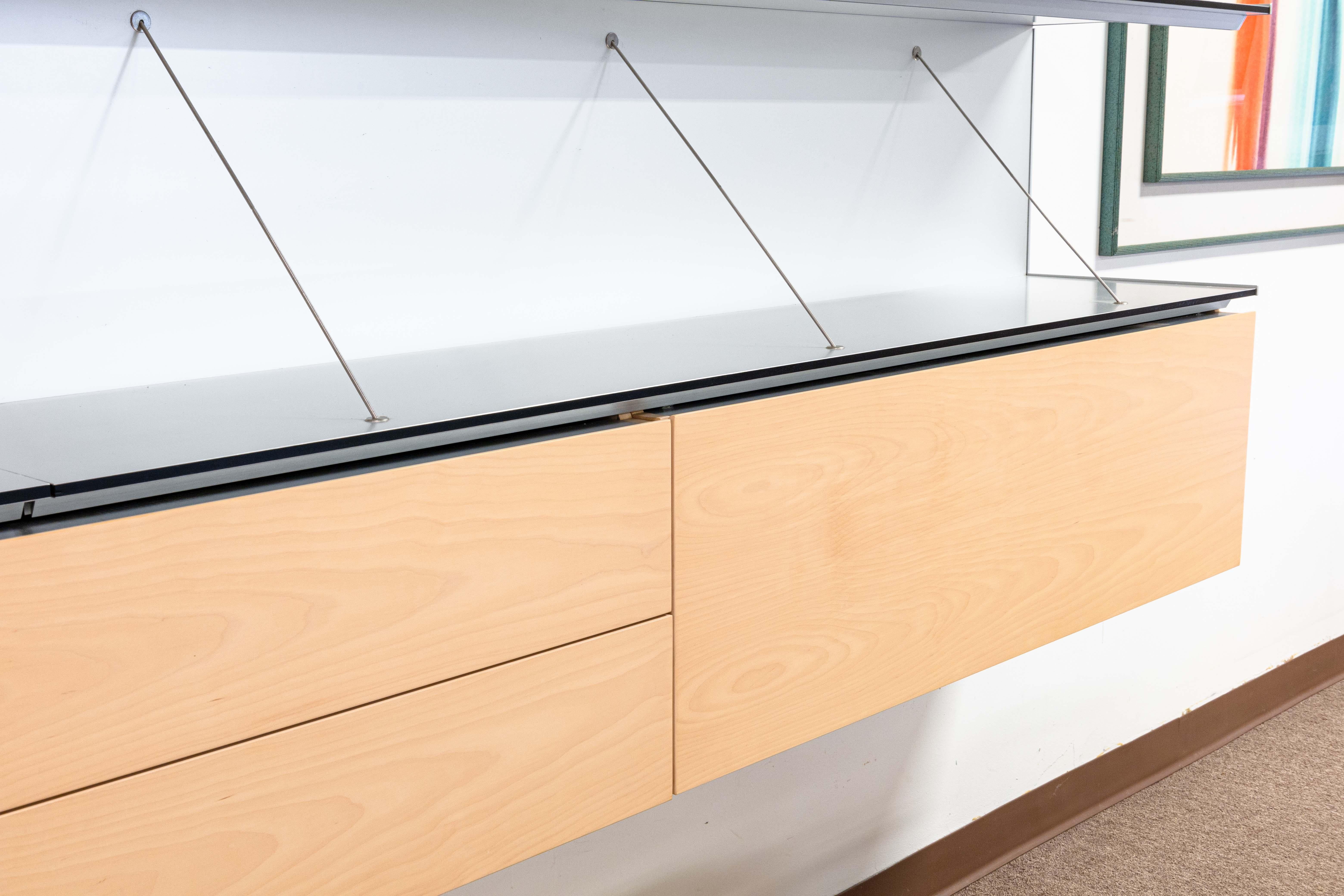 Metal B&B Italia Maxalto Contemporary Modern Studio Kairos Pab Living Storage Unit