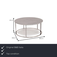 B&B Italia Mera Marble Table White Coffee Table