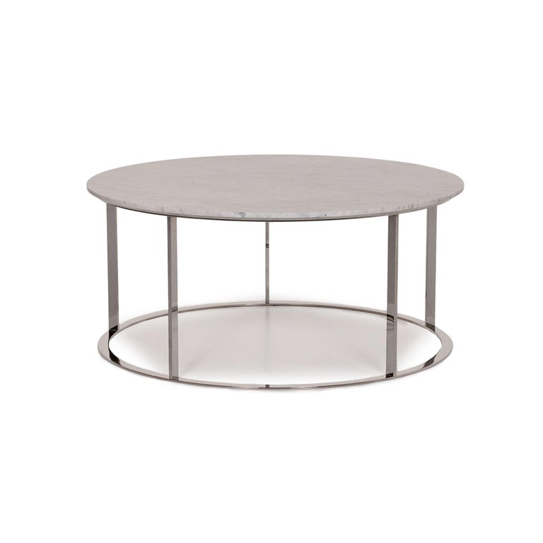 B&B Italia Mera Marble Table White Coffee Table For Sale at 1stDibs