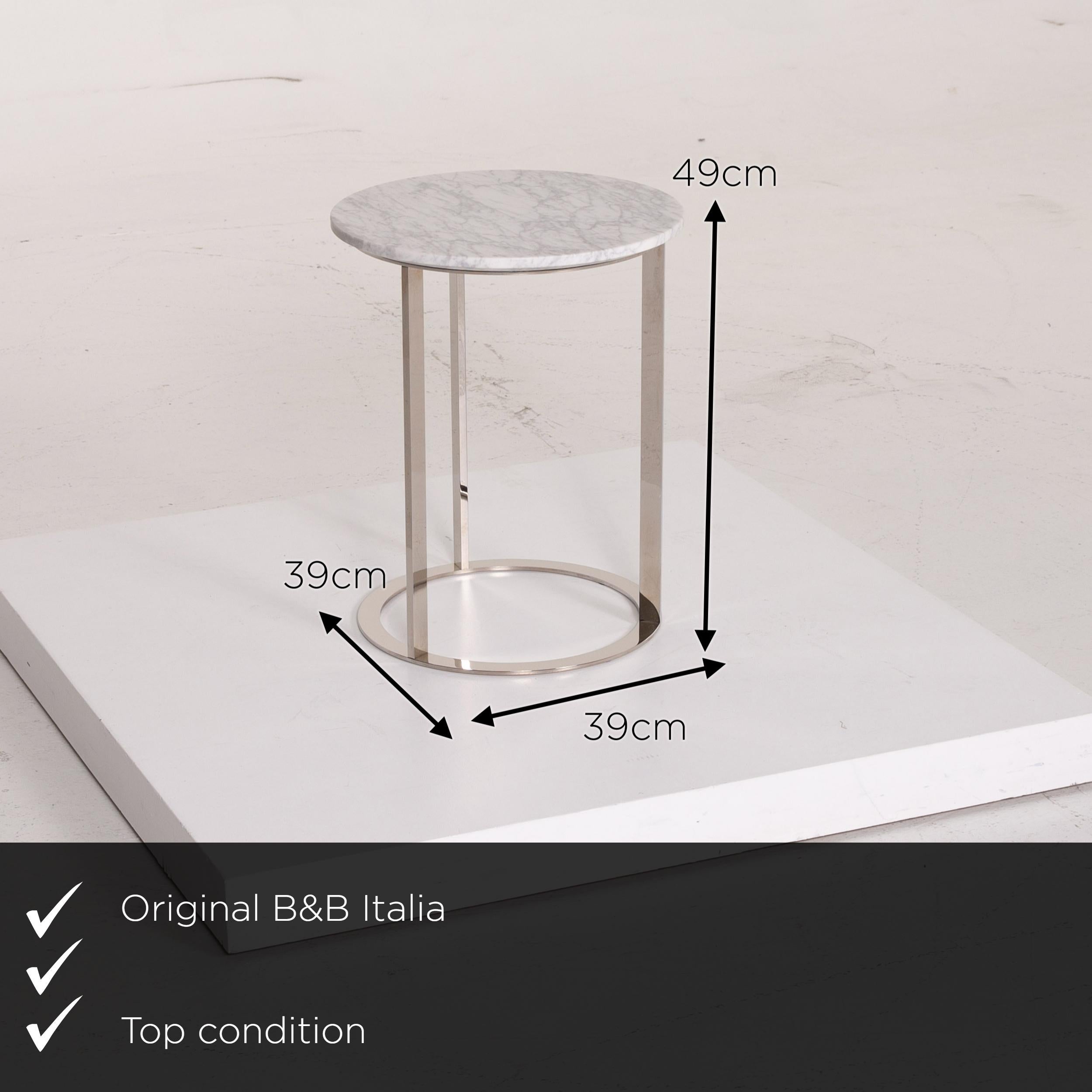 We present to you a B&B Italia Mera marble table white coffee table metal.


 Product measurements in centimeters:
 

 Depth 39
 Width 9
 Height 49.





  