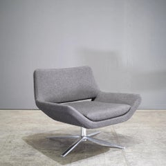 B&B Italia Metropolitan Armchair by Jeffrey Bernett with Grey Fabric Upholstery