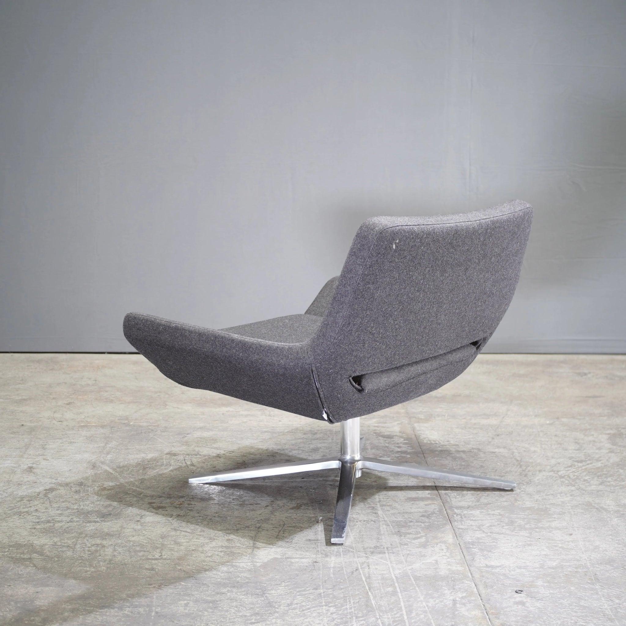 B&B Italia Sillón Metropolitan de Jeffrey Bernett con tapicería de tela gris Siglo XXI y contemporáneo en venta