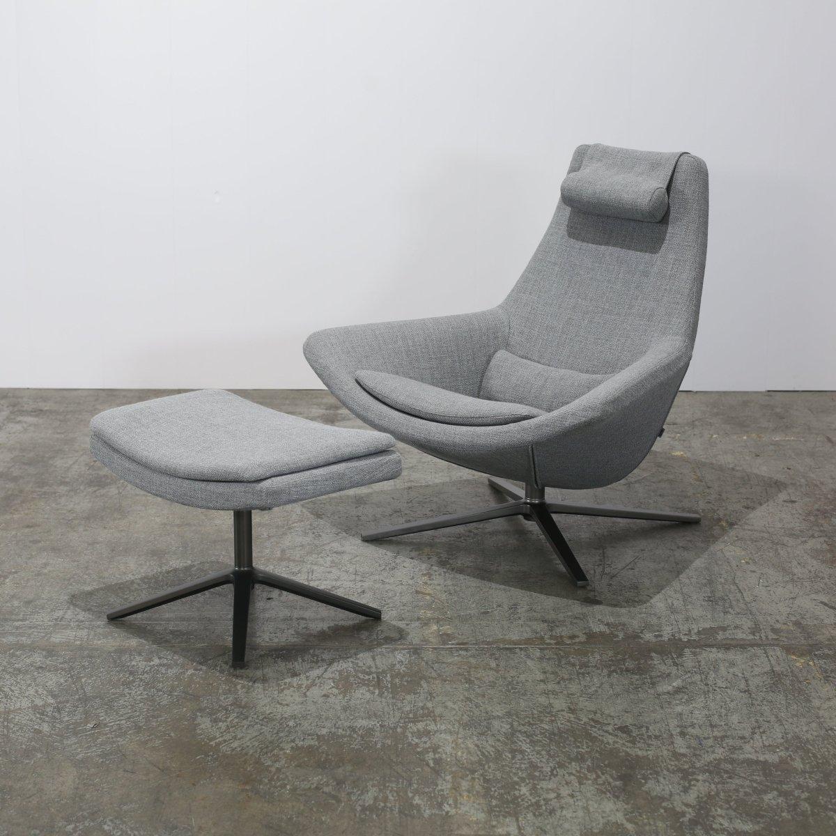 B&B Italia Sillón y reposapiés Metropolitan Aluminio en venta