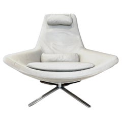 B&B Italia Metropolitan Leder Drehstuhl und Ottomane aus Leder.