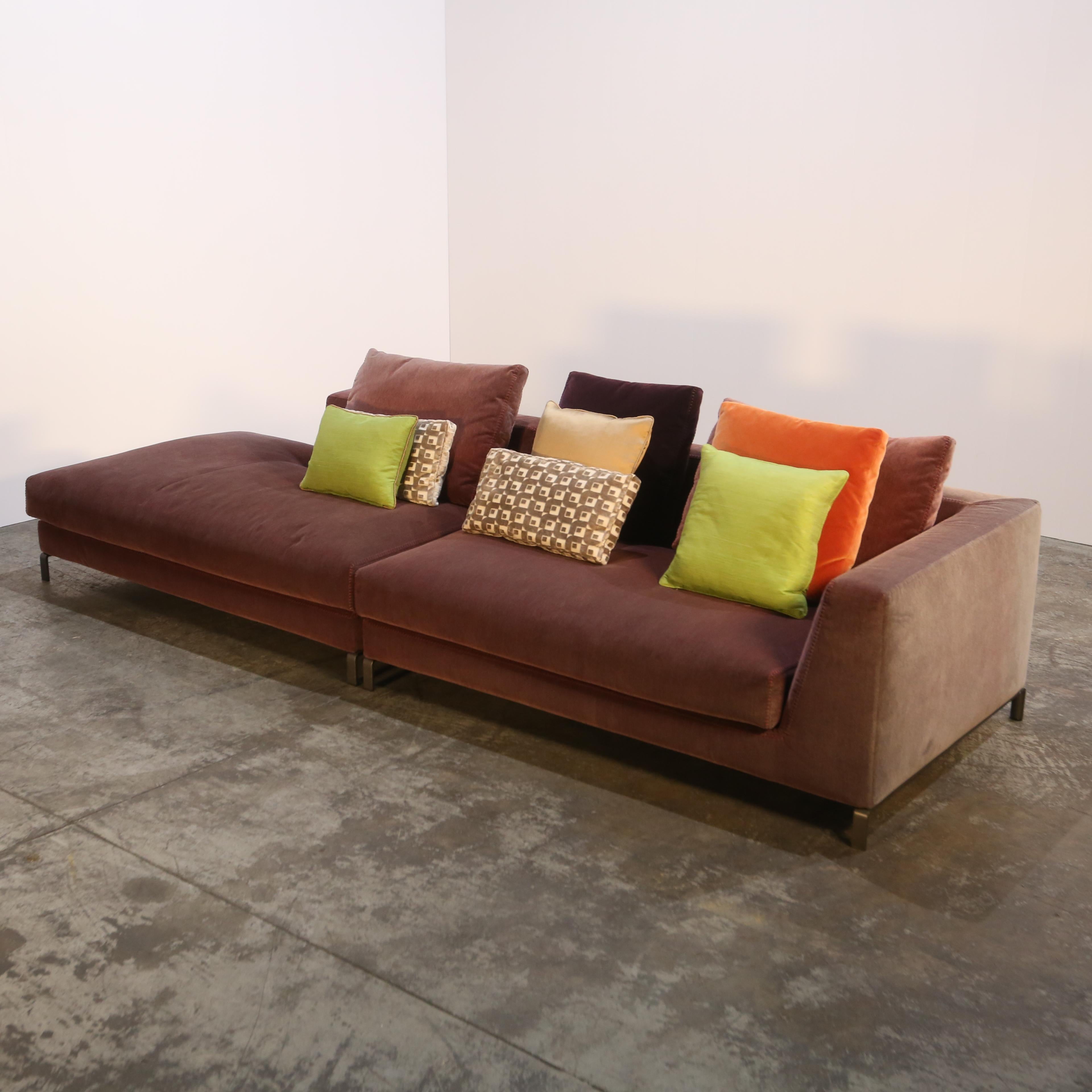 Introducing the epitome of luxury and comfort - the Michel Club Modular Sofa by B&B Italia. Crafted with the finest materials and designed with the utmost attention to detail, this sofa is a true masterpiece. Its sleek and modern design, combined