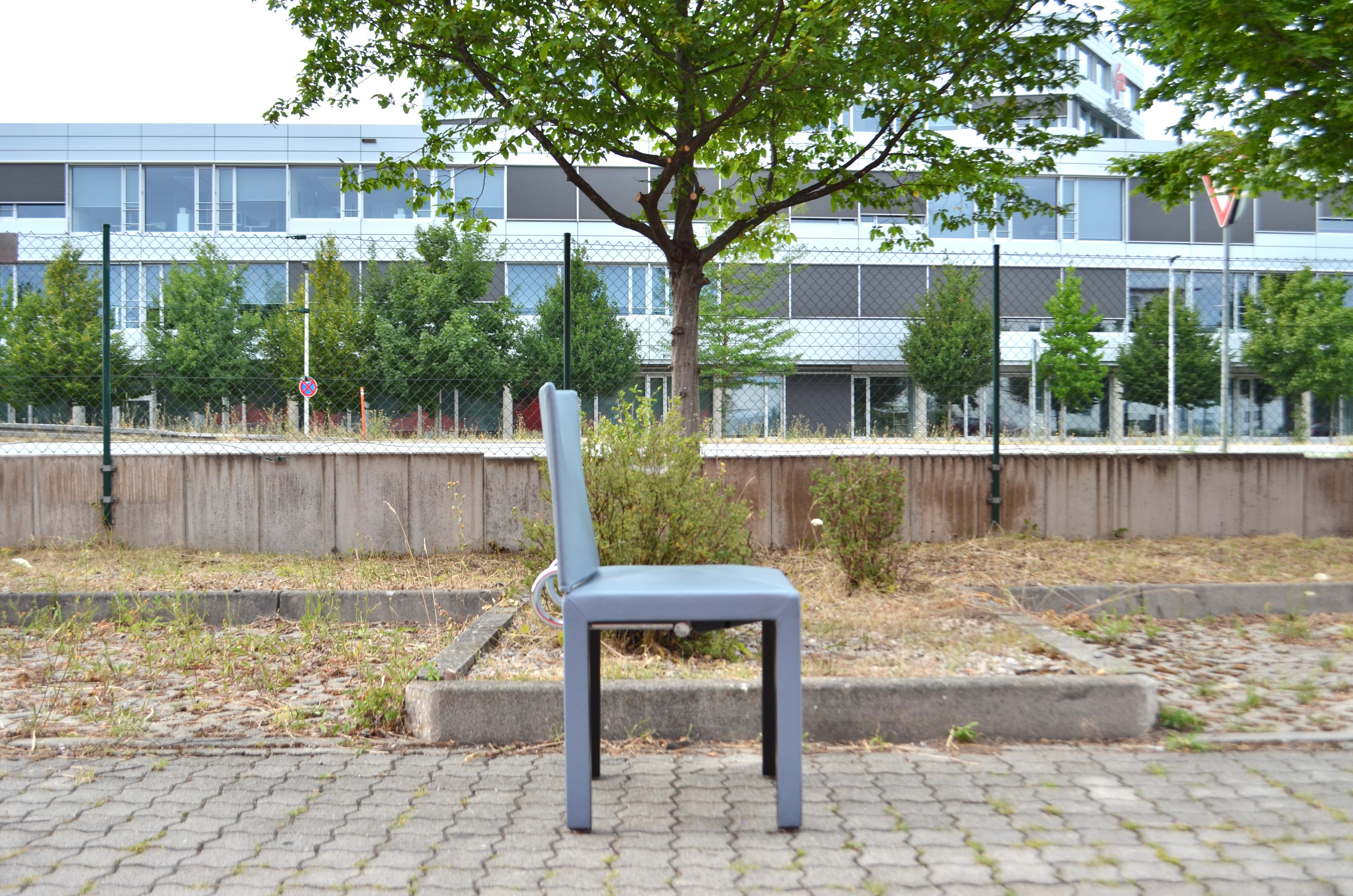 Ensemble de 4 chaises de salle à manger en cuir Paolo Piva modèle Arcadia de B&B Italia en vente 2