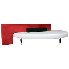 B&B Italia Modern Memphis Style Sculptural Sofa Chaise Bench, Paolo Piva, Italy